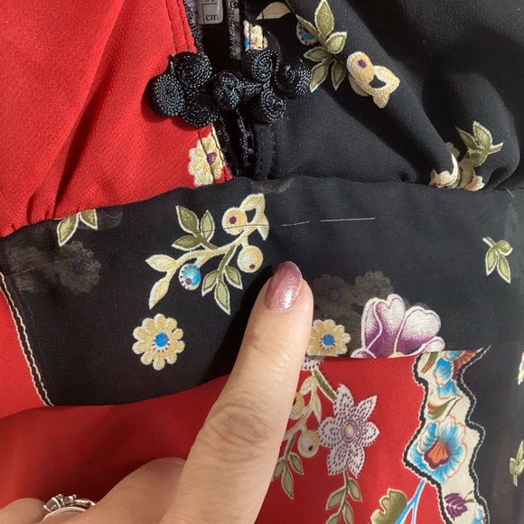 Forever 21 Y2K Vtg Fairy Babydoll Top Teen L Tie Back Sheer Bold Lorelei Gilmore - Picture 15 of 16